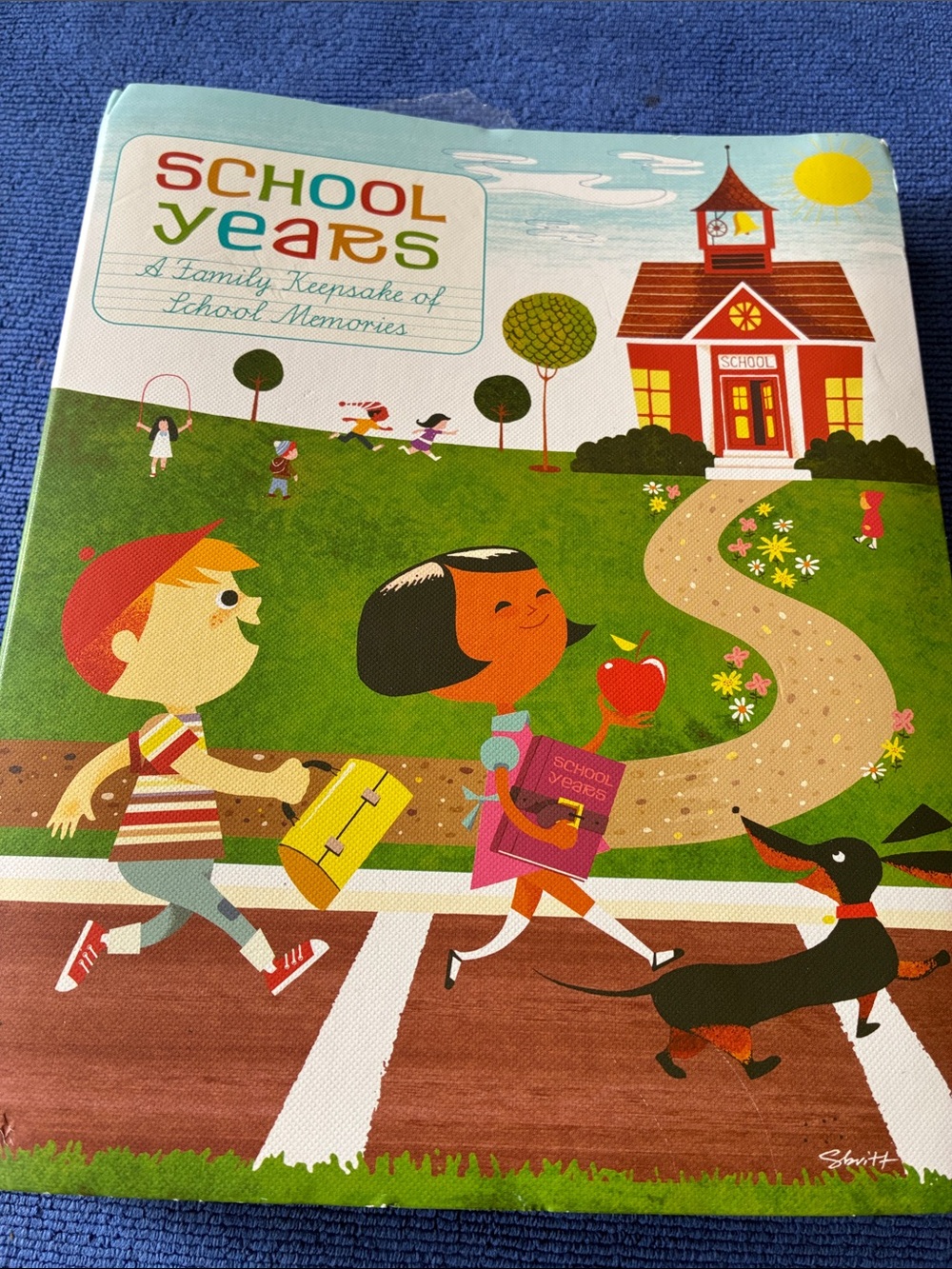 Bluebelle Yellow School Bus Illustration Keepsake